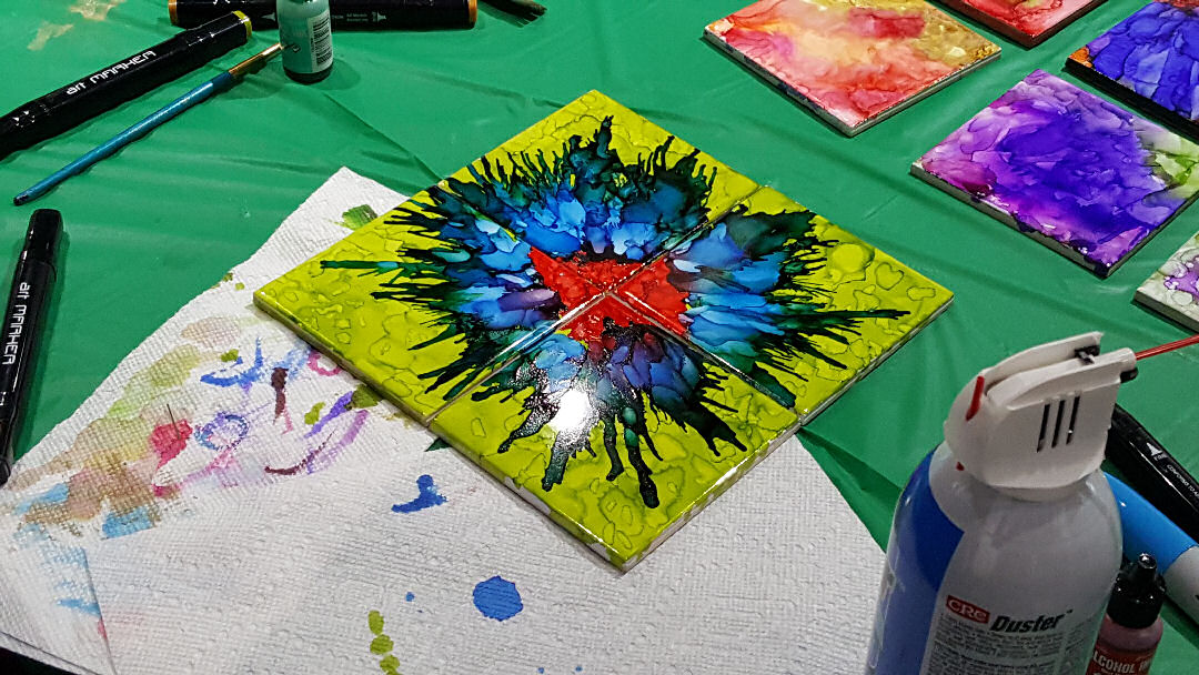 “Acrylic Pour” Workshop with Agnes Lippi-Johnson 01/09/21