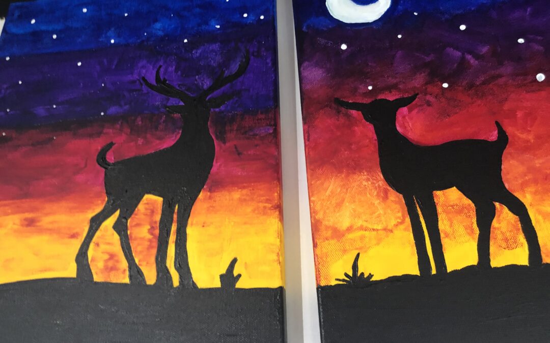 “Feb – Paint and Sip for Couples” – Deer with Arielle Sekula