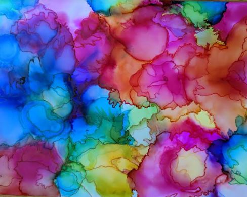 Abstract Alcohol Ink Workshop with Rosellyn Grohol -  Sat, 07/10 - 10:30 AM – 12:00 PM