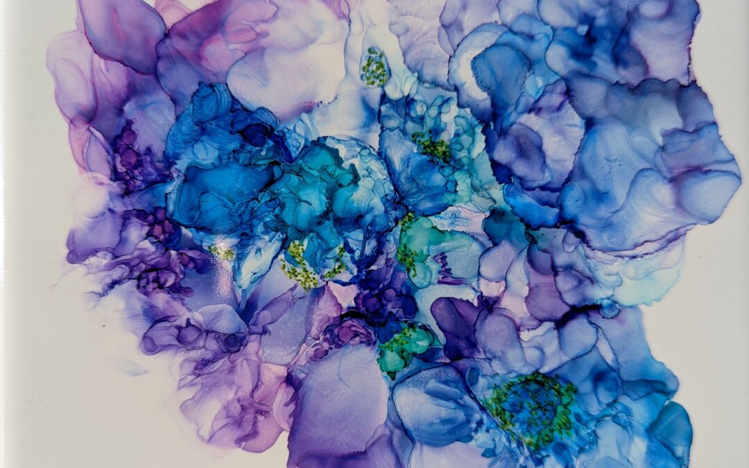 “Abstract Alcohol Ink Workshop with Rosellyn Grohol, March”