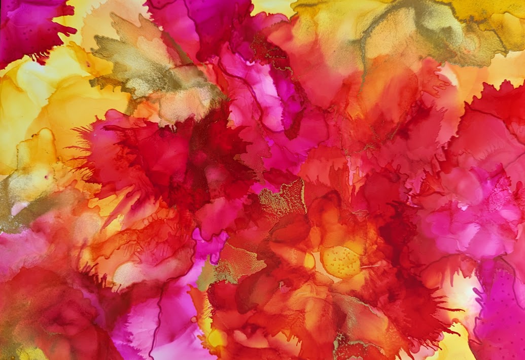 Abstract Alcohol Ink Workshop with Rosellyn Grohol, May 21, 2023