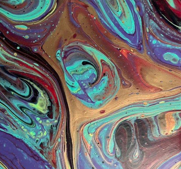 “Acrylic Pour Workshop with Cindy Davis, Sunday - 06/29 from 10:30- 12:00”