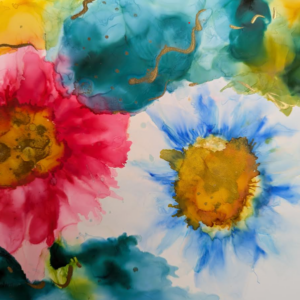 Abstract Alcohol Ink Workshop with Rosellyn Grohol, Sunday - 06/28 from 2:30-4:00