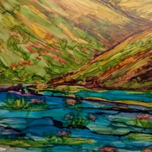 Alcohol Ink Landscapes with Rosellyn Grohol - Saturday 10-18 from 10:30-12:00