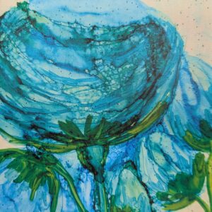 Whispers Beneath the Wave - Alcohol Ink